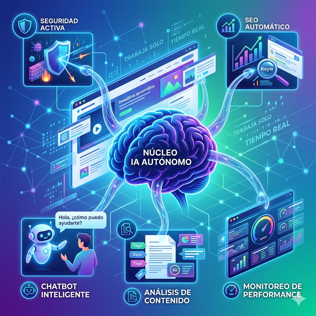 Desarrollo de sitios web inteligentes con agentes de IA